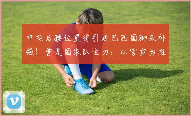 申花后腰位置将引进巴西国脚来补强!曾是国家队主力,以官宣为准_汪海健_斯卢茨基_中超